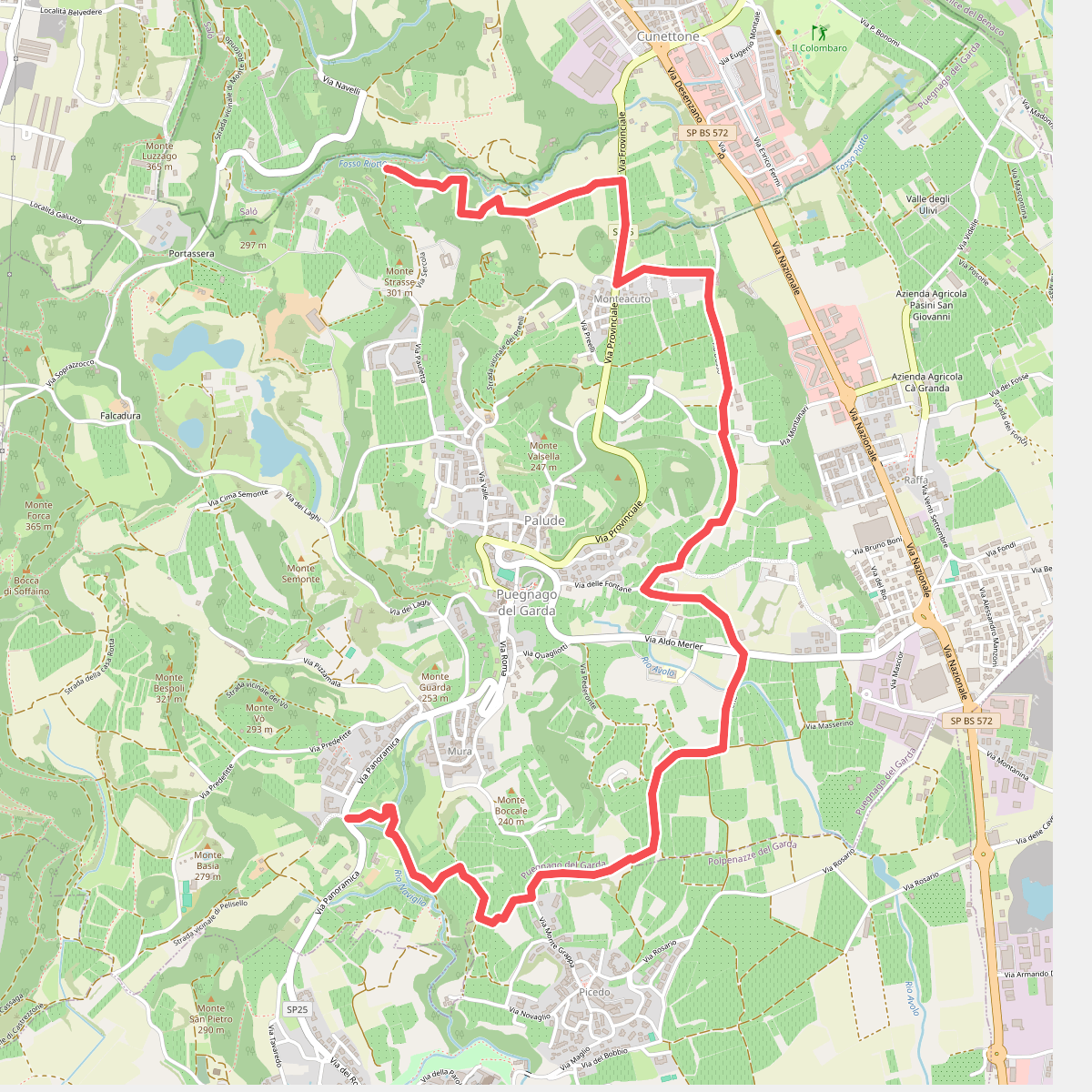 6 - Percorsi delle Colline Moreniche di Puegnago