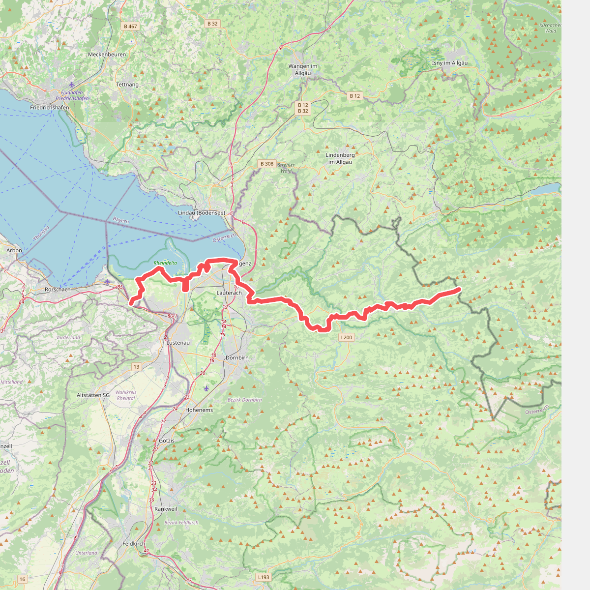[E4/E5] Europäischer Fernwanderweg Rhein bis Grenze D