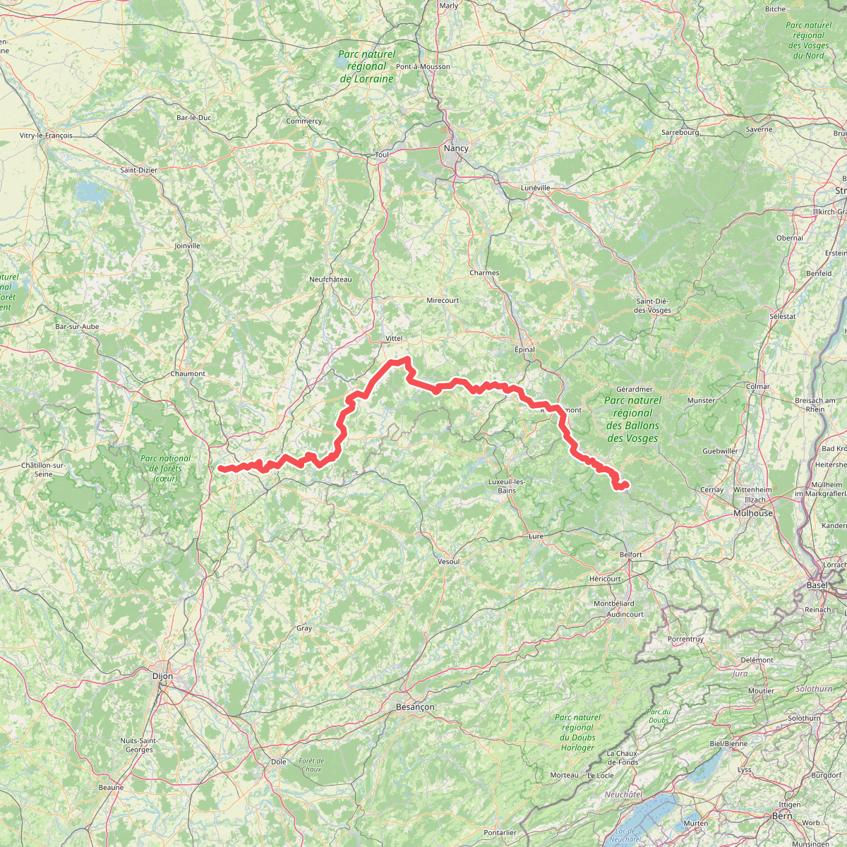 Des Vosges aux Pyrénées 01, Ballon d'Alsace - Perrancey-les-Vieux-Moulins