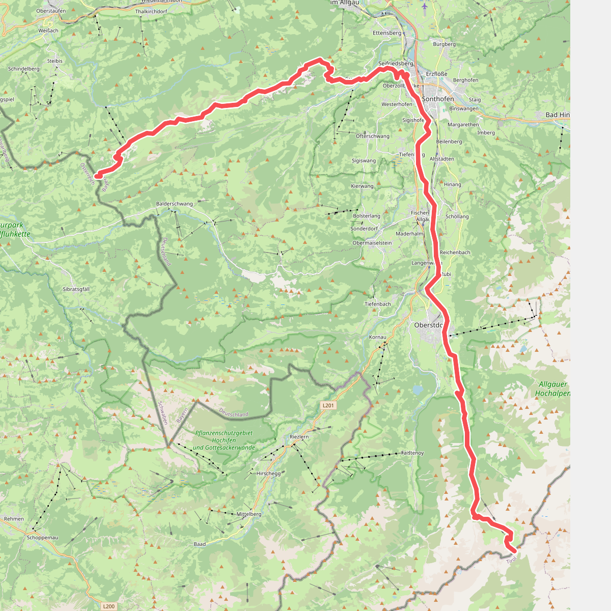 Europäischer Fernwanderweg E5, Deutschland