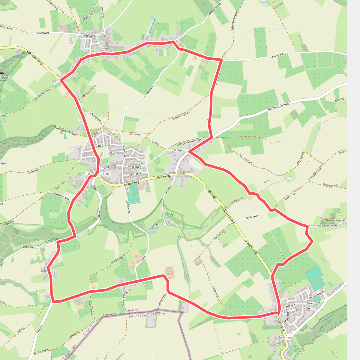 Wandelroute E10 - Eijsden-Margraten - Vakwerkwandeling