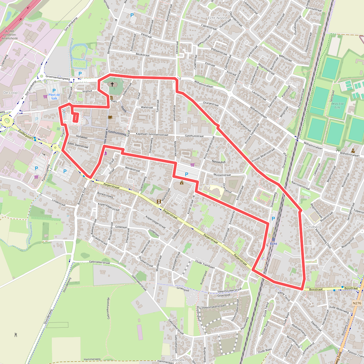 Wandelroute ES12 - Echt-Susteren - Ommetje historisch Echt