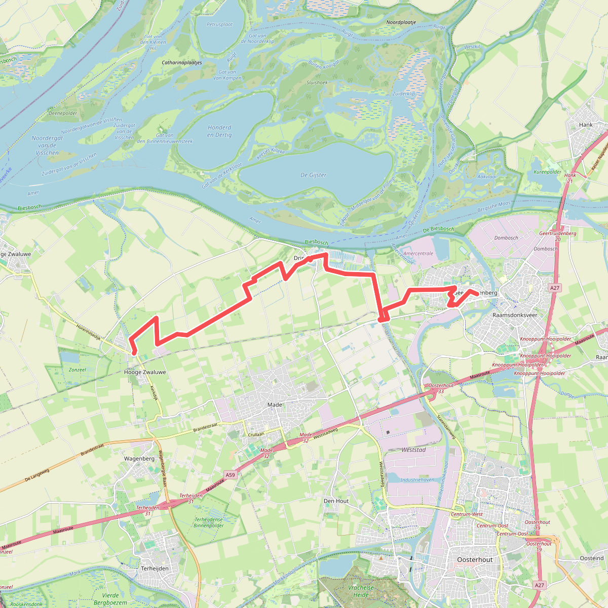 Geertruidenberg - Hooge Zwaluwe · Biesboschpad etappe 1