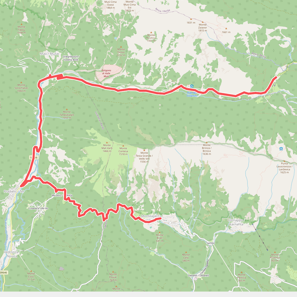 Cammino Celeste Italia - 6var Montemaggiore - Variante al Gran Monte sul Rifugio A.N.A. - Passo Tanamea