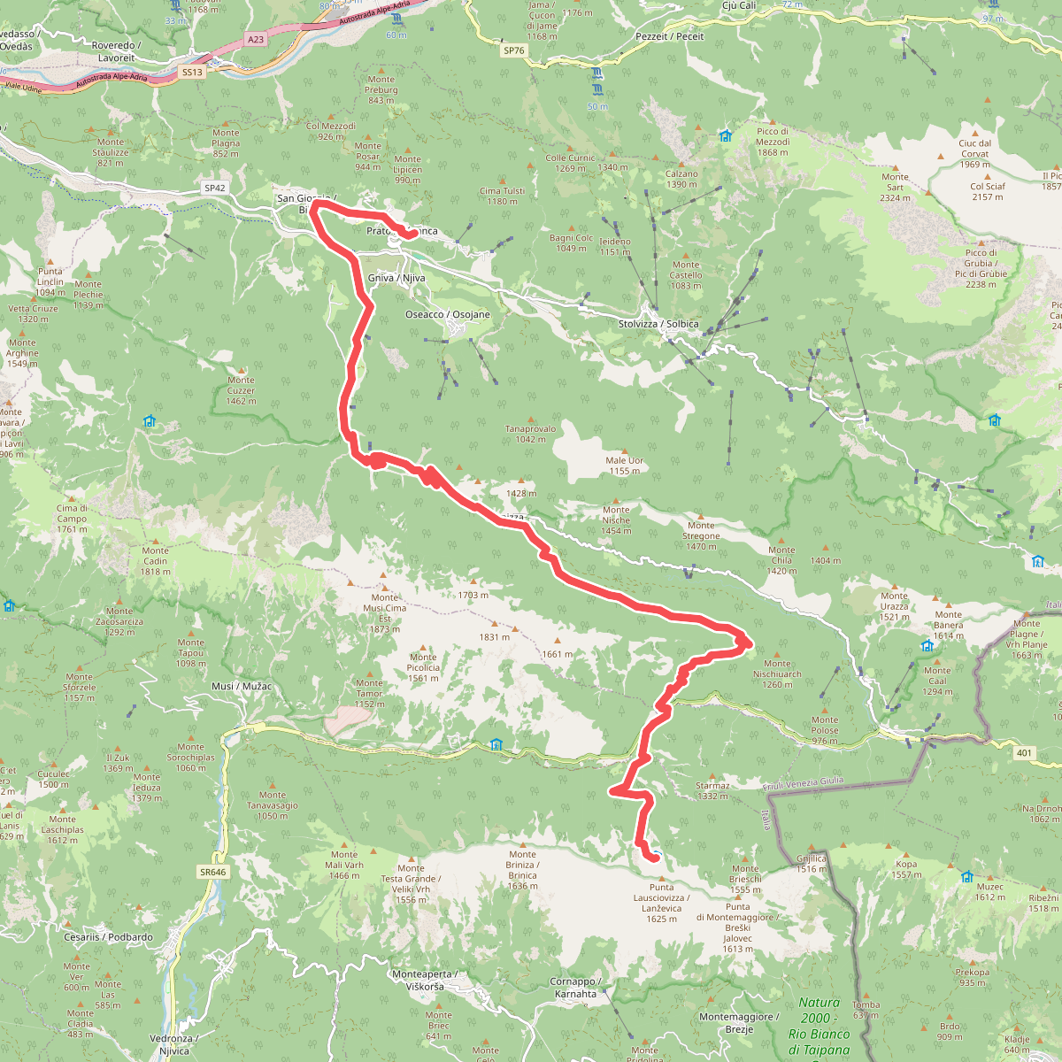 Cammino Celeste Italia - 7 Rifugio A.N.A. - Valle Torre - Prato di Resia