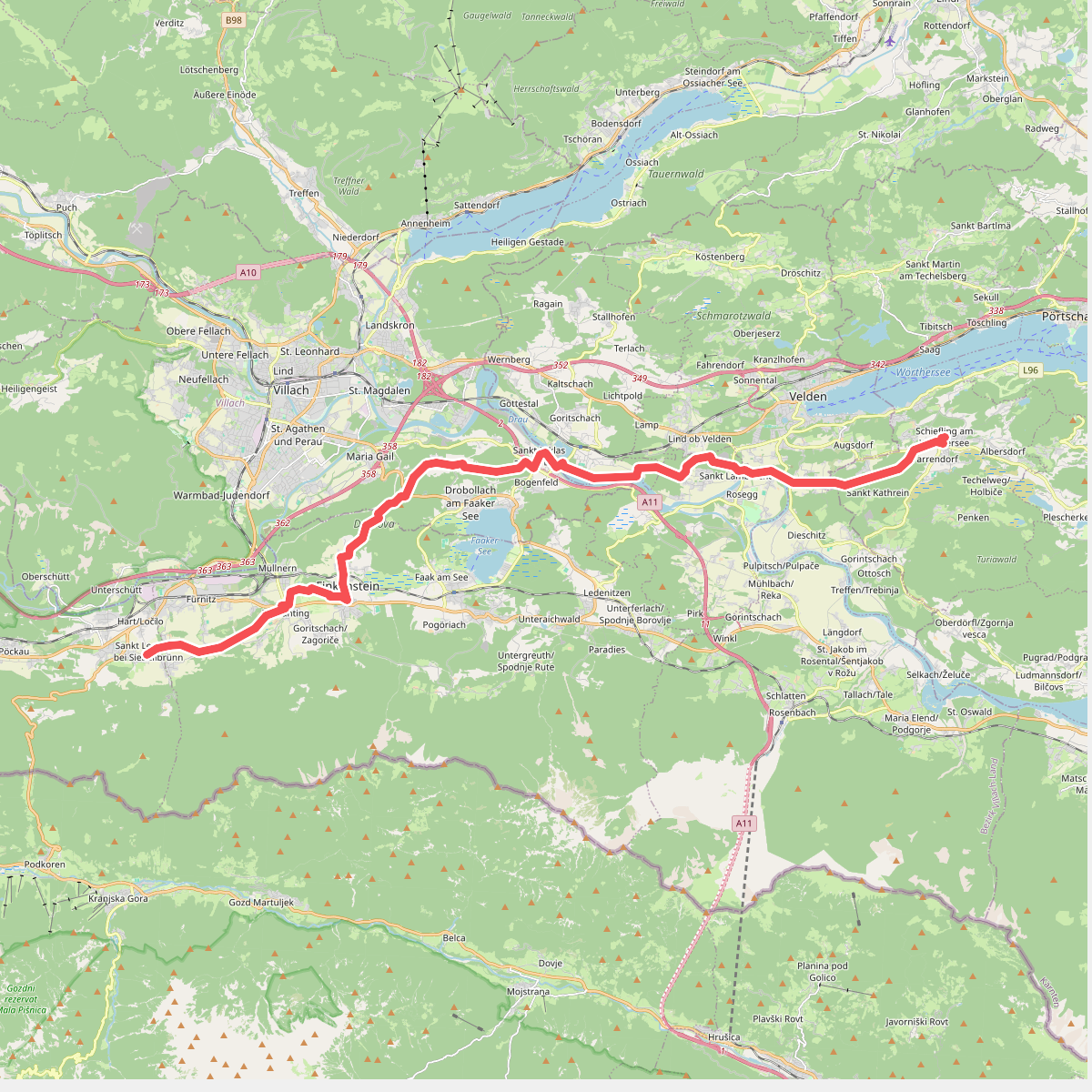 Cammino Celeste - Austrian part - 2 Schiefling - St. Leonhard
