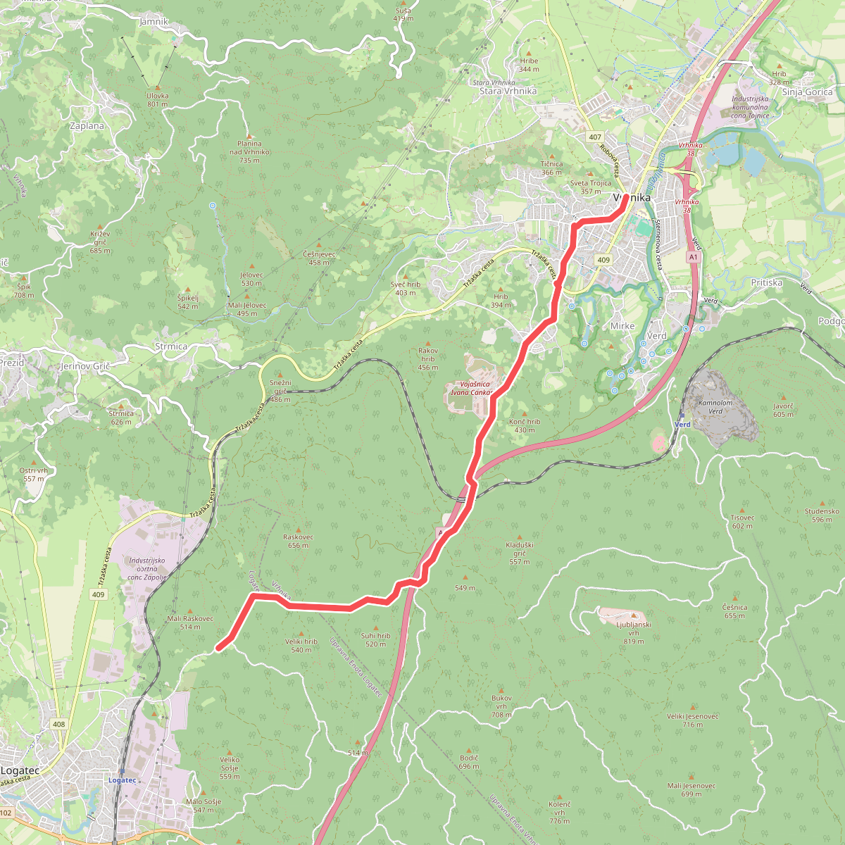 Jakobova pot – Primorska veja (var. Vrhnika)