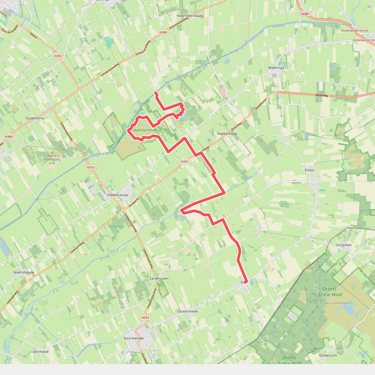Sluiszicht - Boijl · Friese Woudenpad etappe 9