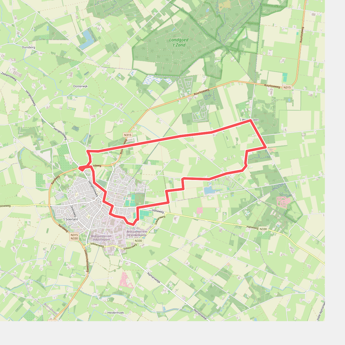 Um de Olde Spoorbaan route