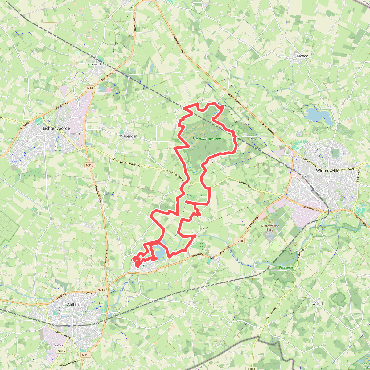 Wandelroute Nationaal landschap Winterswijk