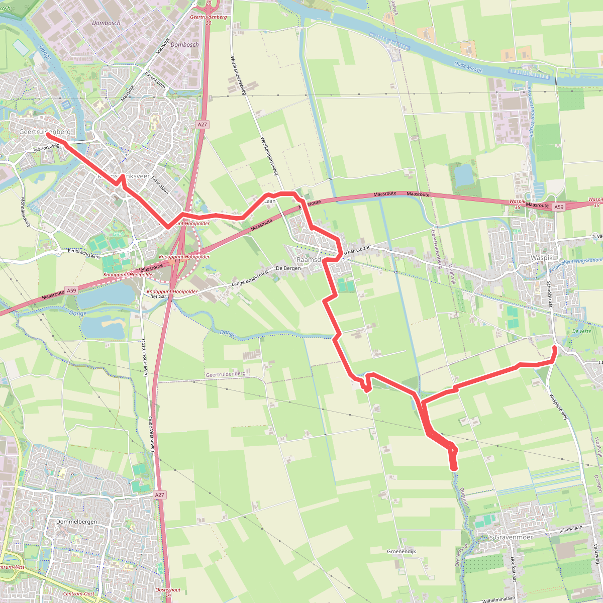 Waspik - Geertuidenberg · Biesboschpad etappe 11
