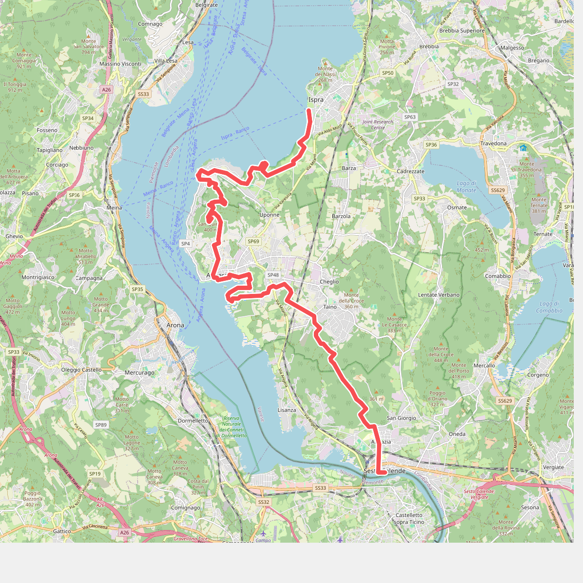 Grand Tour del Lago Maggiore ® - Tappa 4 - Sesto Calende - lspra