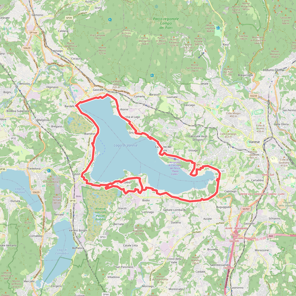 Ciclopedonale Lago di Varese