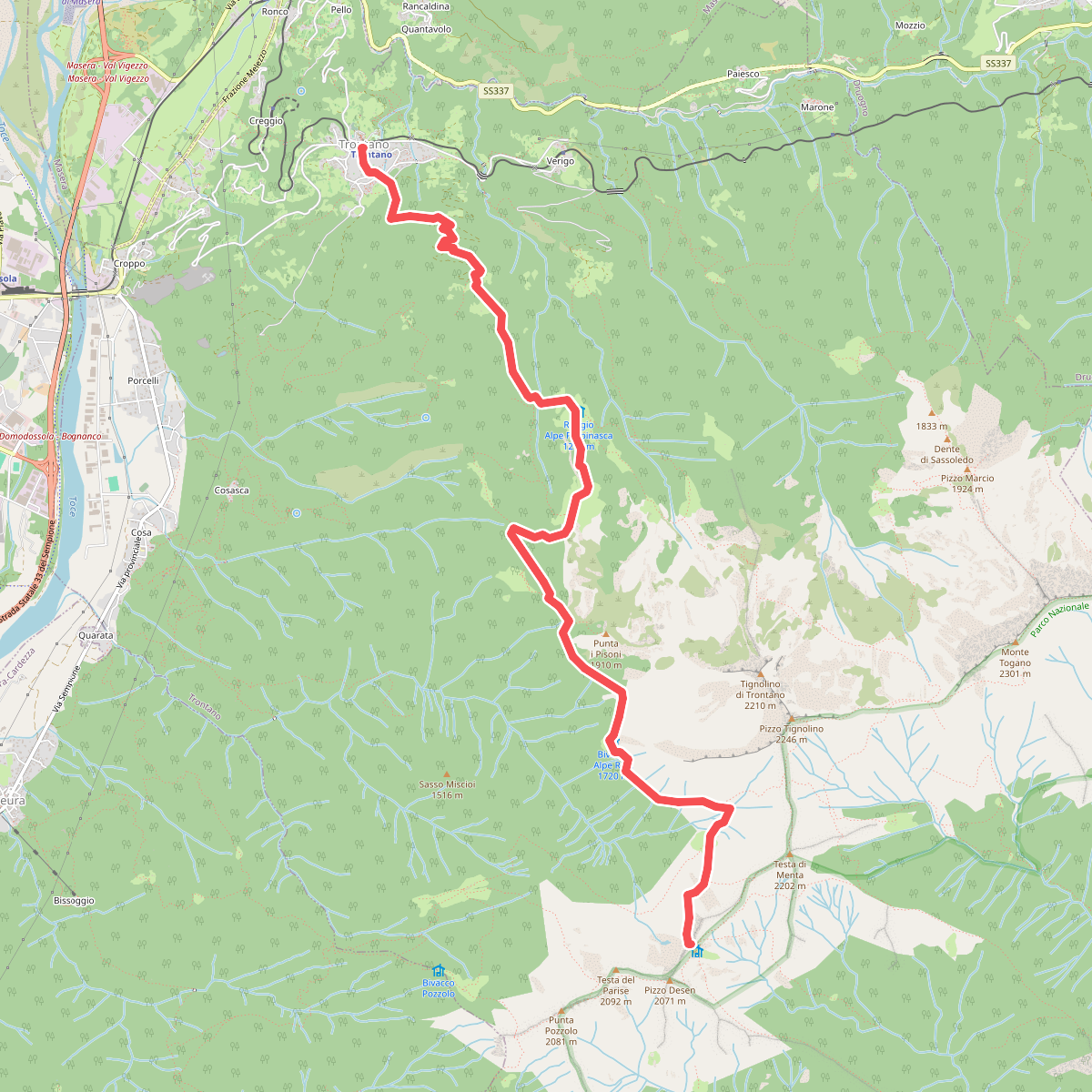 A16 - Trontano - Passo del Ragozzale