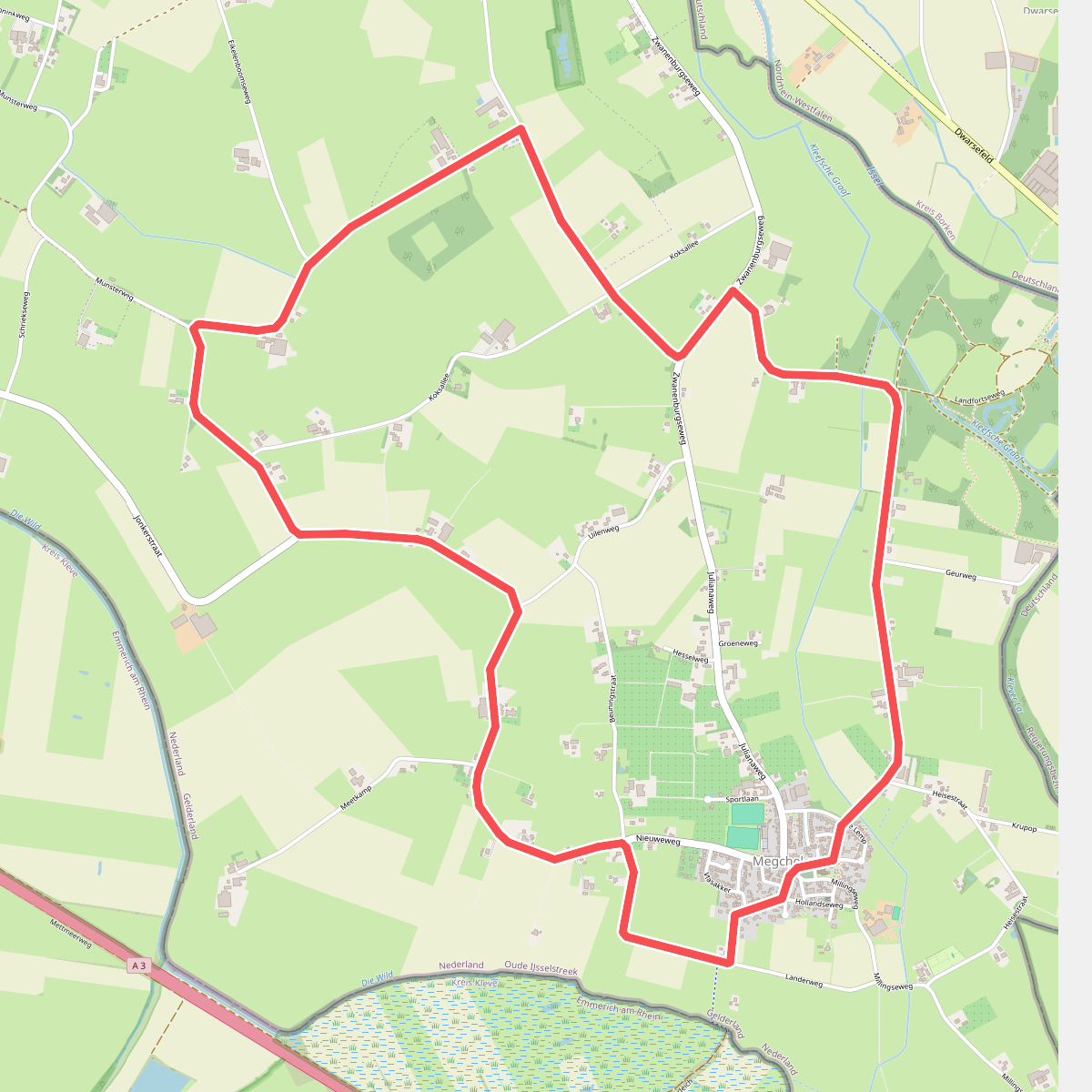 Landfortroute