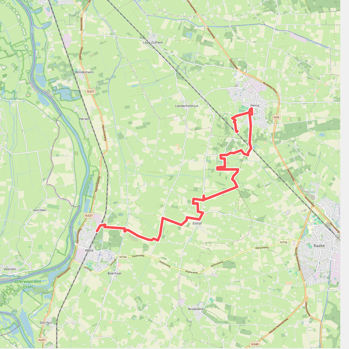 Dagwandeling (Het Nijenhuis) · Hanzestedenpad etappe 14
