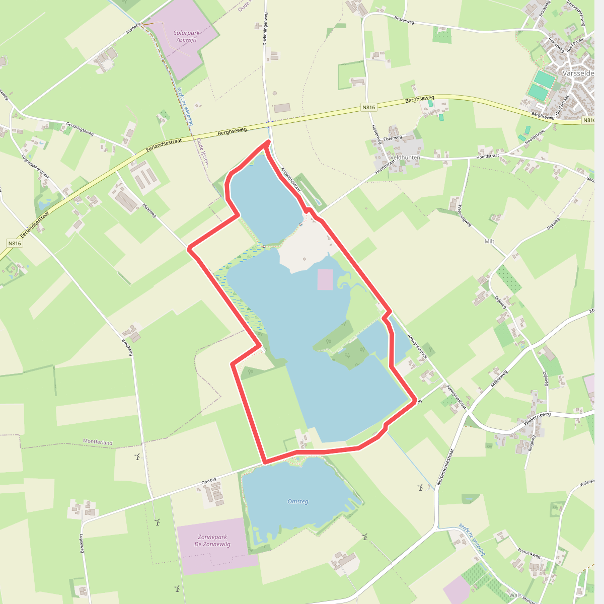 Azewijnse Broek rode route