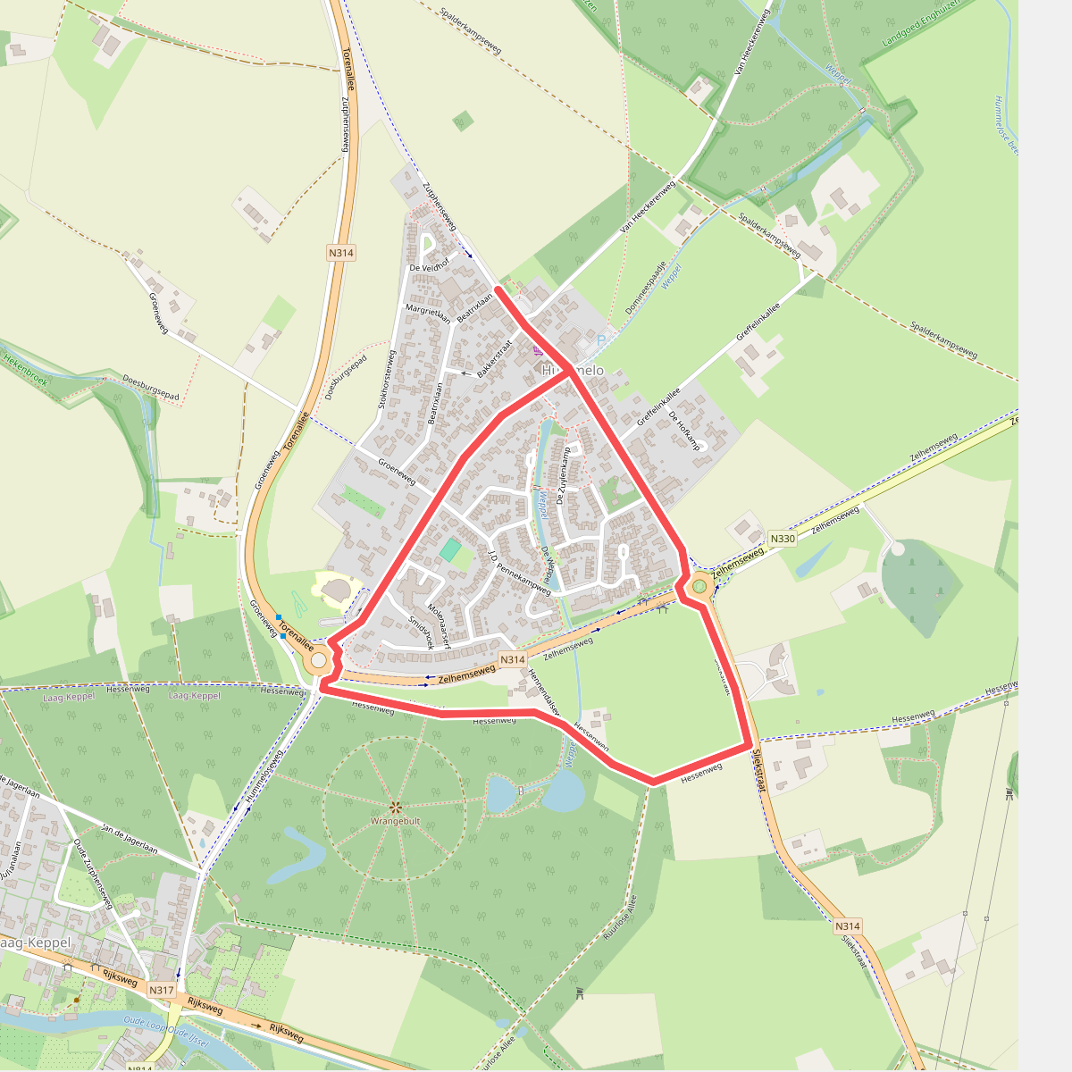 Tegelroute Hummelo