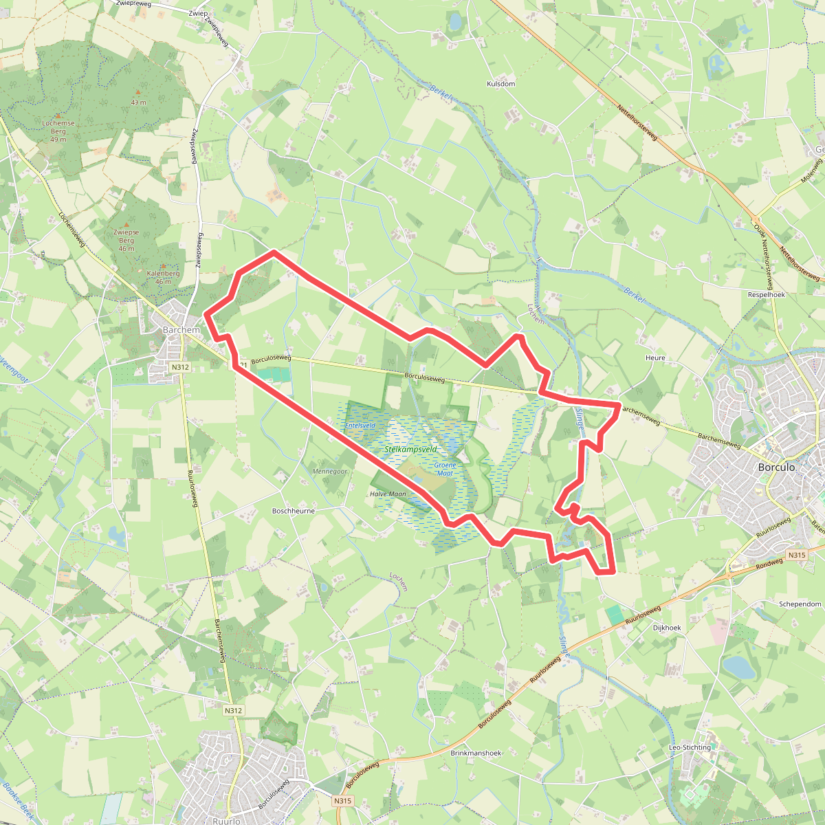 Boschheurne Galgenkamp route