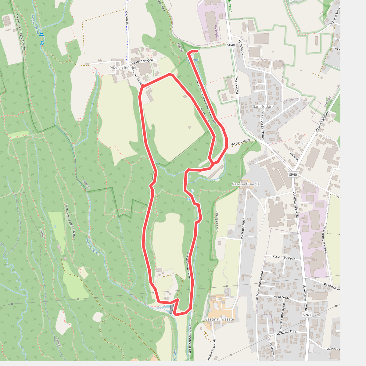 Percorso dei fontanili
