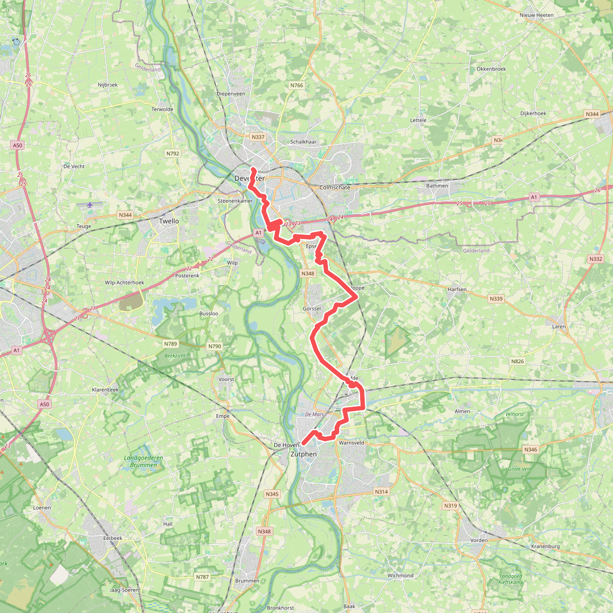 Dagwandeling (Gorssel) · Hanzestedenpad etappe 10