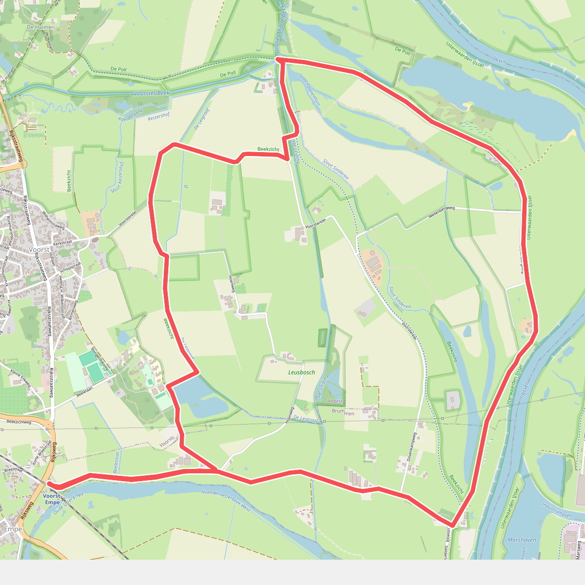 Dagwandeling (Voorster Klei) · Hanzestedenpad etappe 11