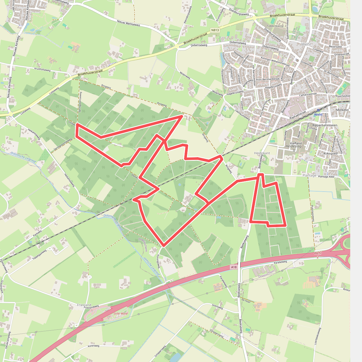 Door 't Wehlse bos