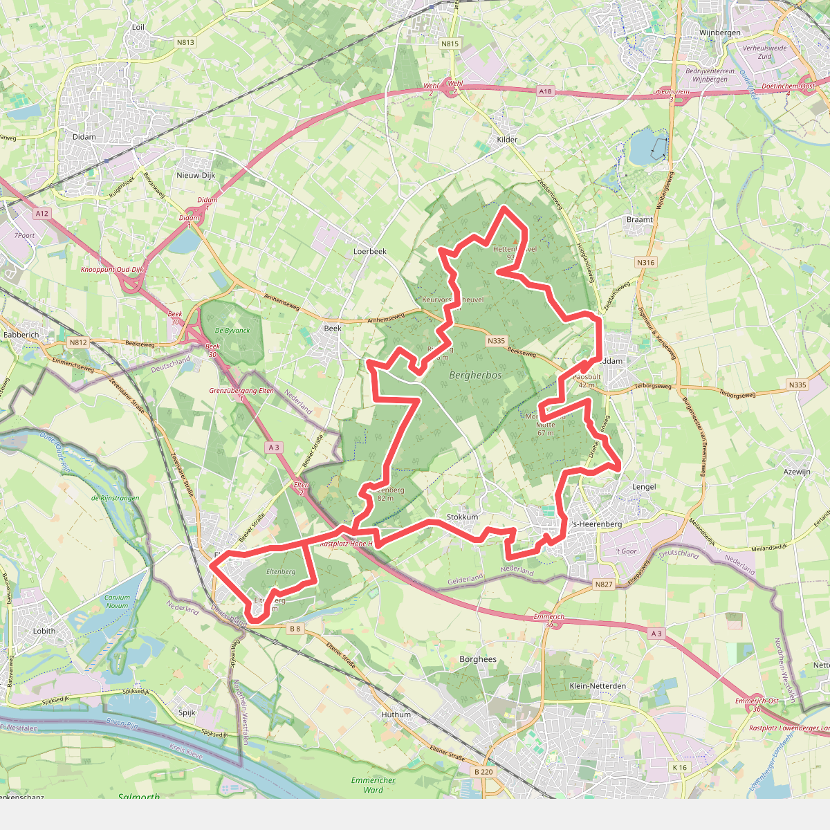 Montferlandse Toppen route