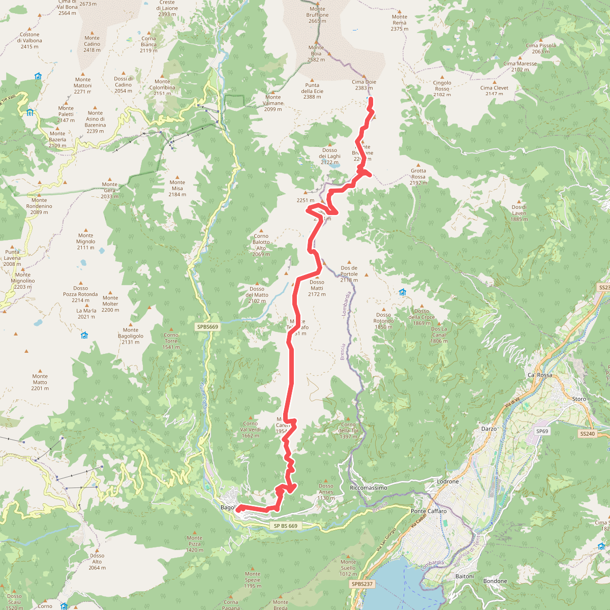 Alta Via del Caffaro - Tappa 1