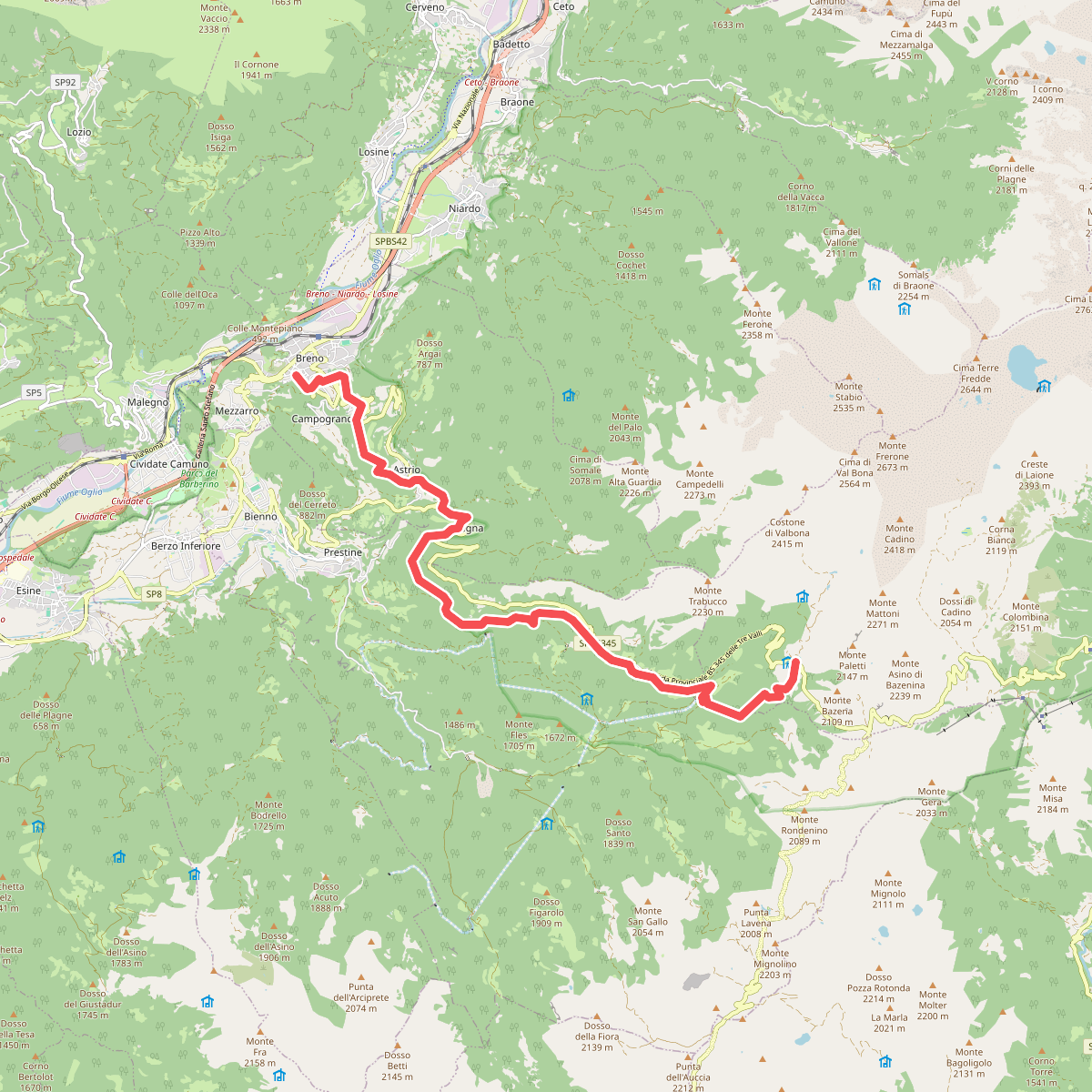 Alta Via dell'Adamello-Tappa 1 (Breno-Bazena)