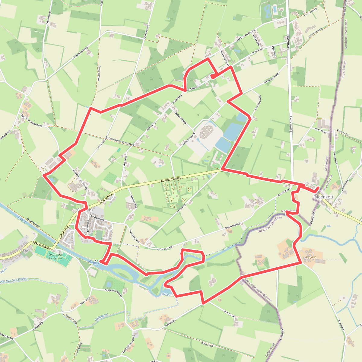 Reckense Markepad alternatieve route