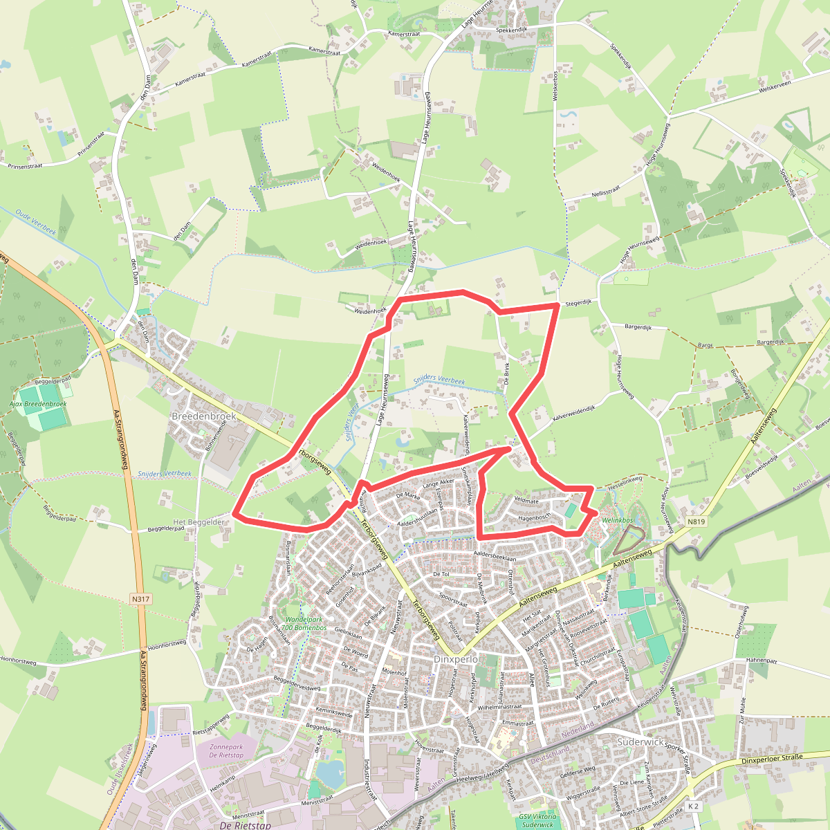 Lage Heurneroute