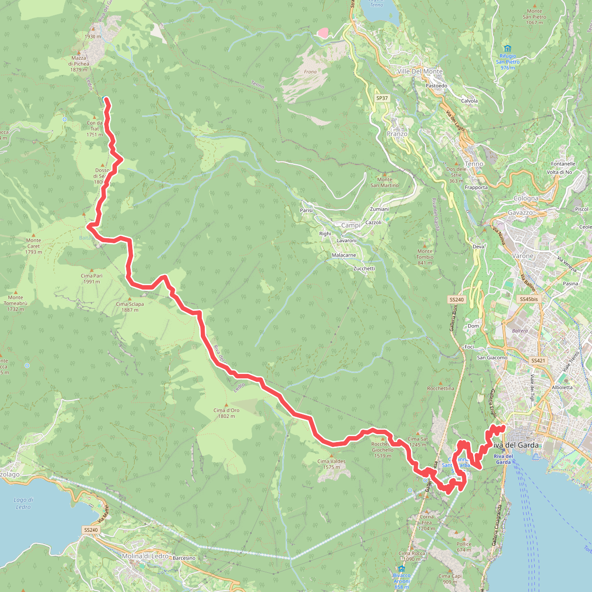 Itinerario Garda Brenta - Tappa 1