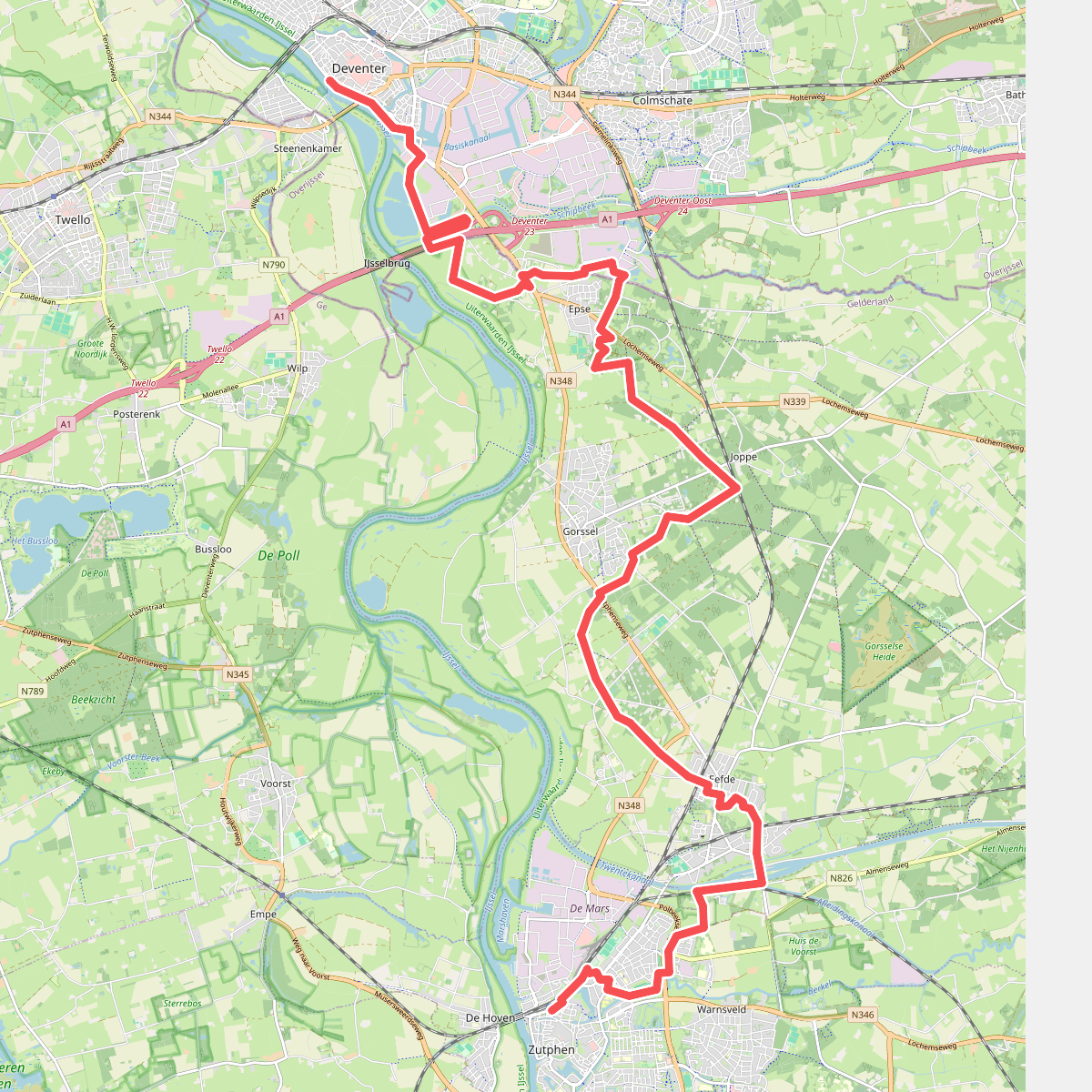 Dagwandeling Zutphen-Deventer