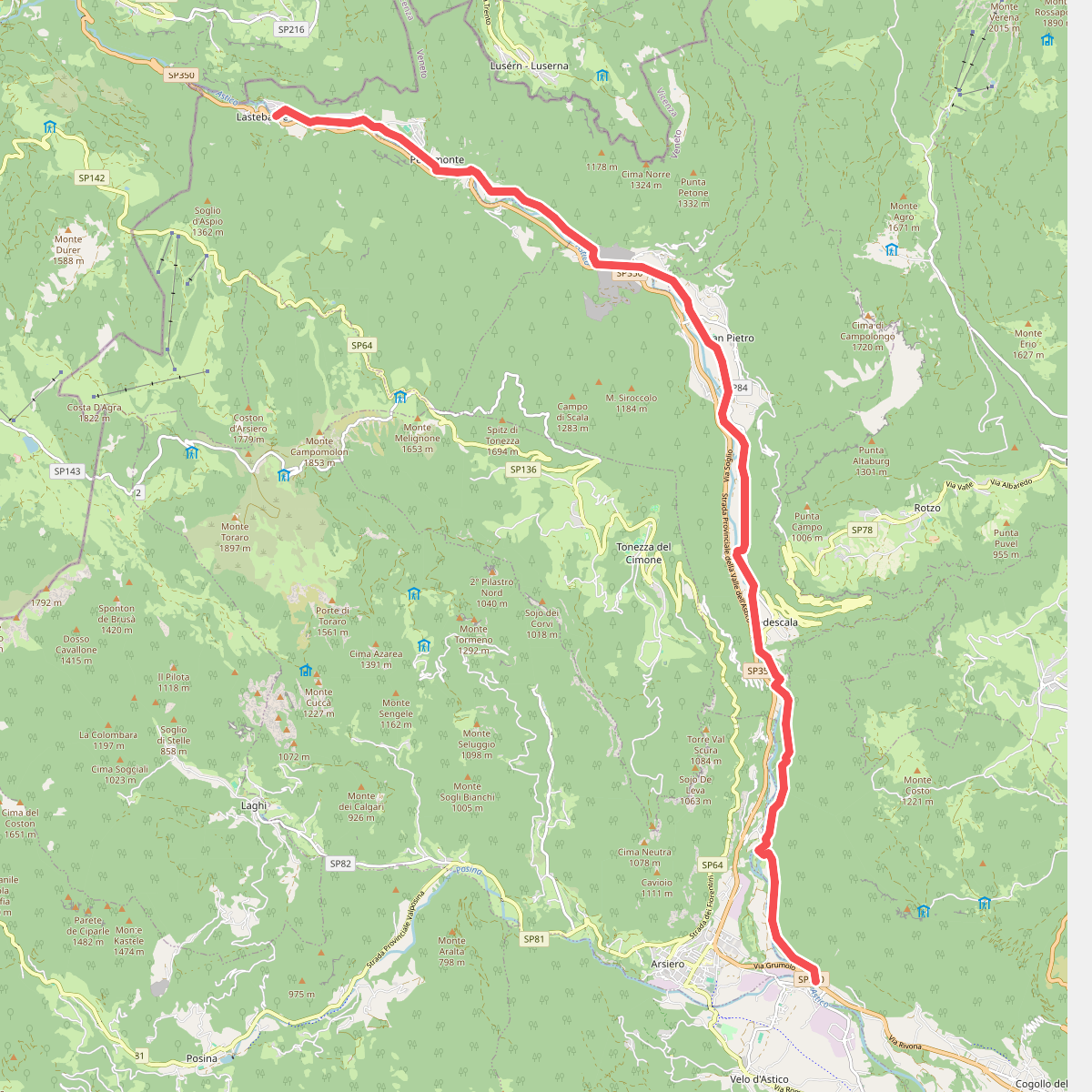 Itinerario Valle dell'Astico