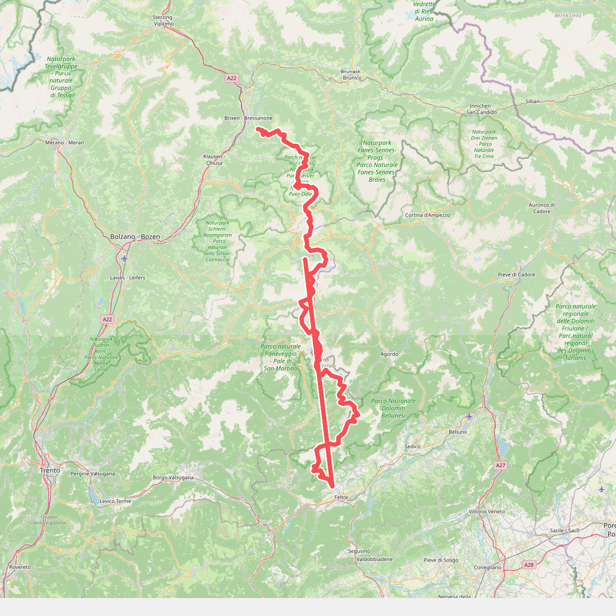 Alta Via n. 2 delle Dolomiti - Dolomiten-Höhenweg Nr. 2