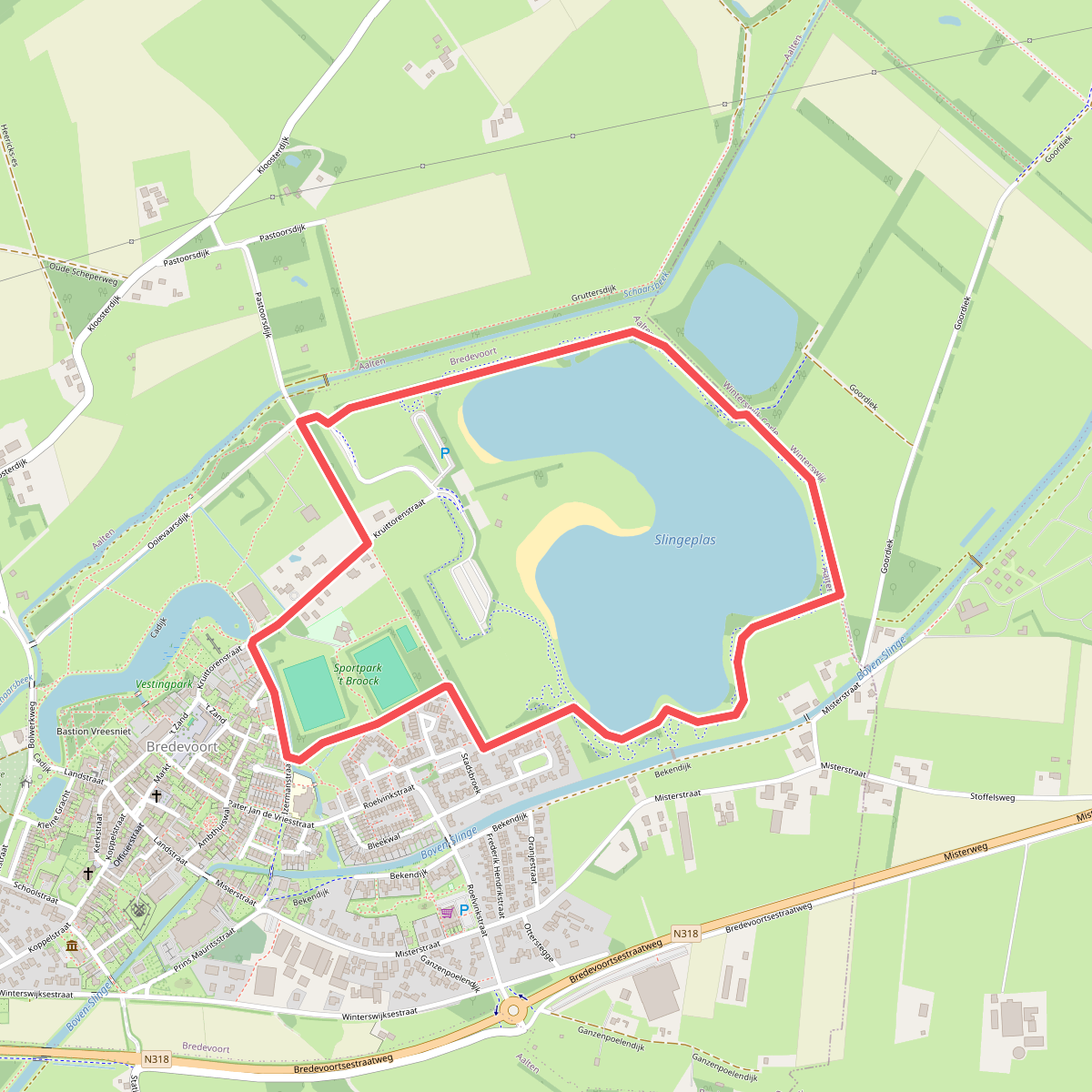 Slingeplasroute