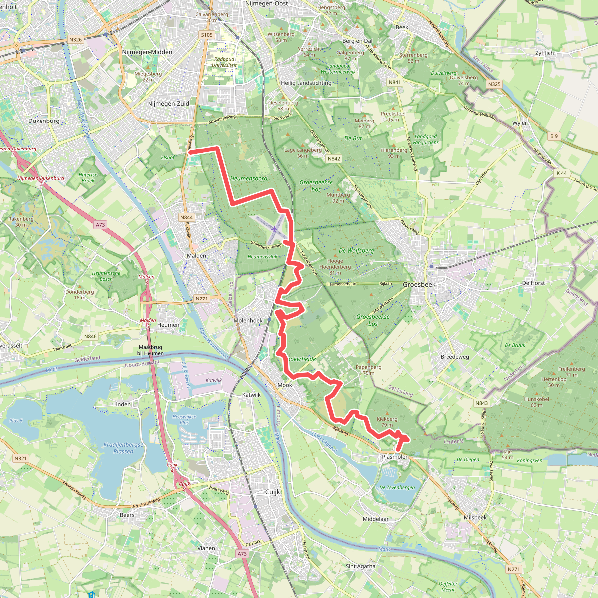Plasmolen - Malden · Walk of Wisdom etappe 4