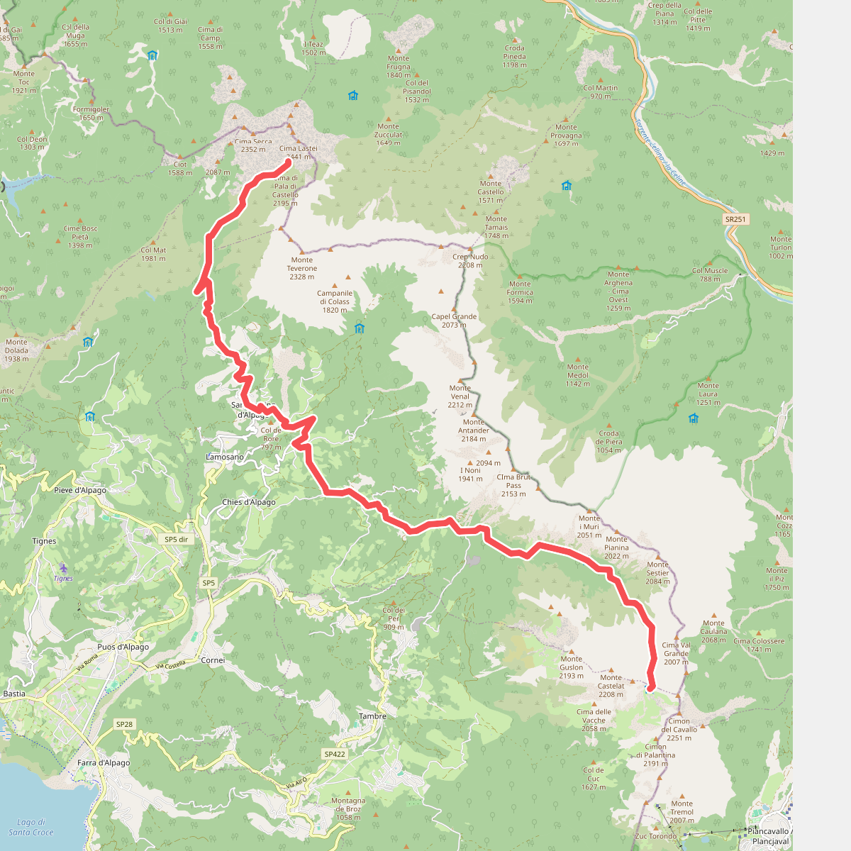 Alta via n. 6 delle Dolomiti - X tappa