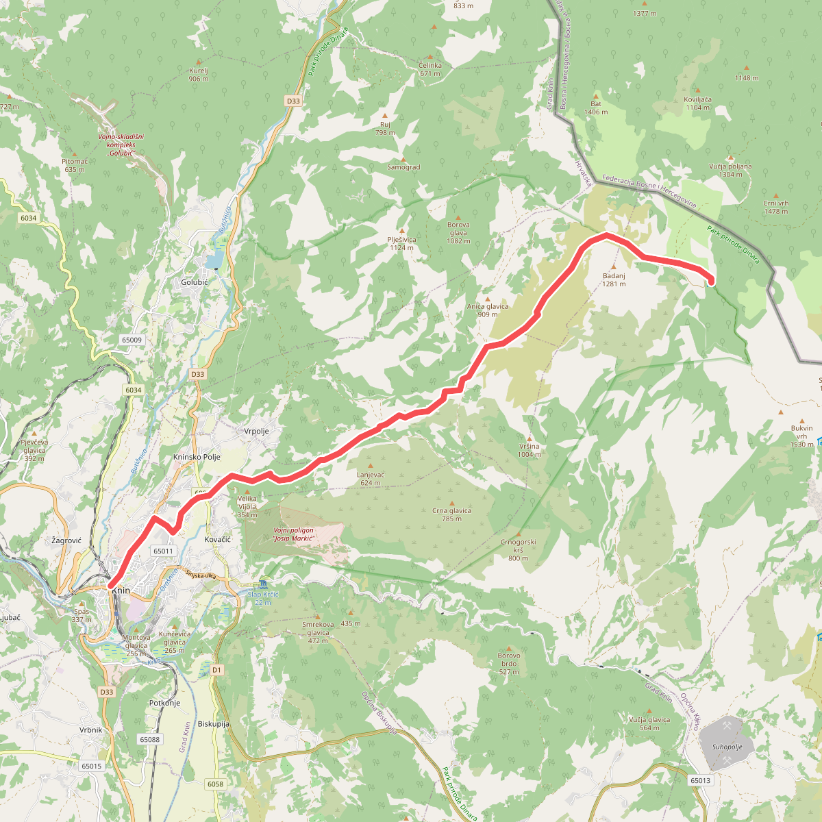 Od Knina do Brezovca