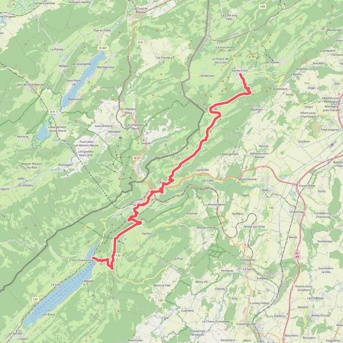Chemin des Crêtes du Jura