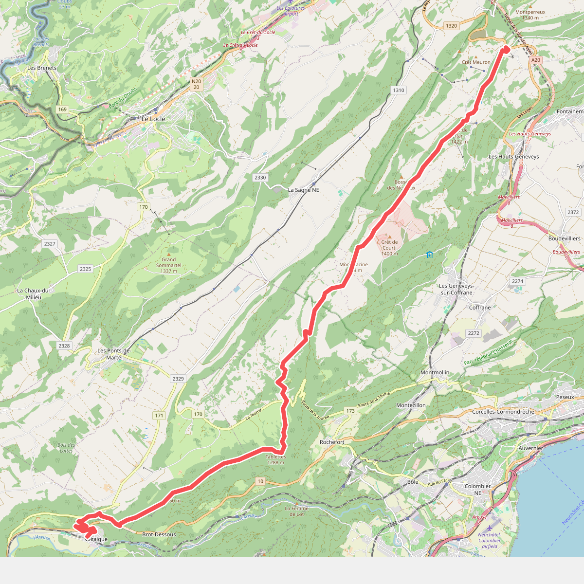 Chemin des Crêtes du Jura