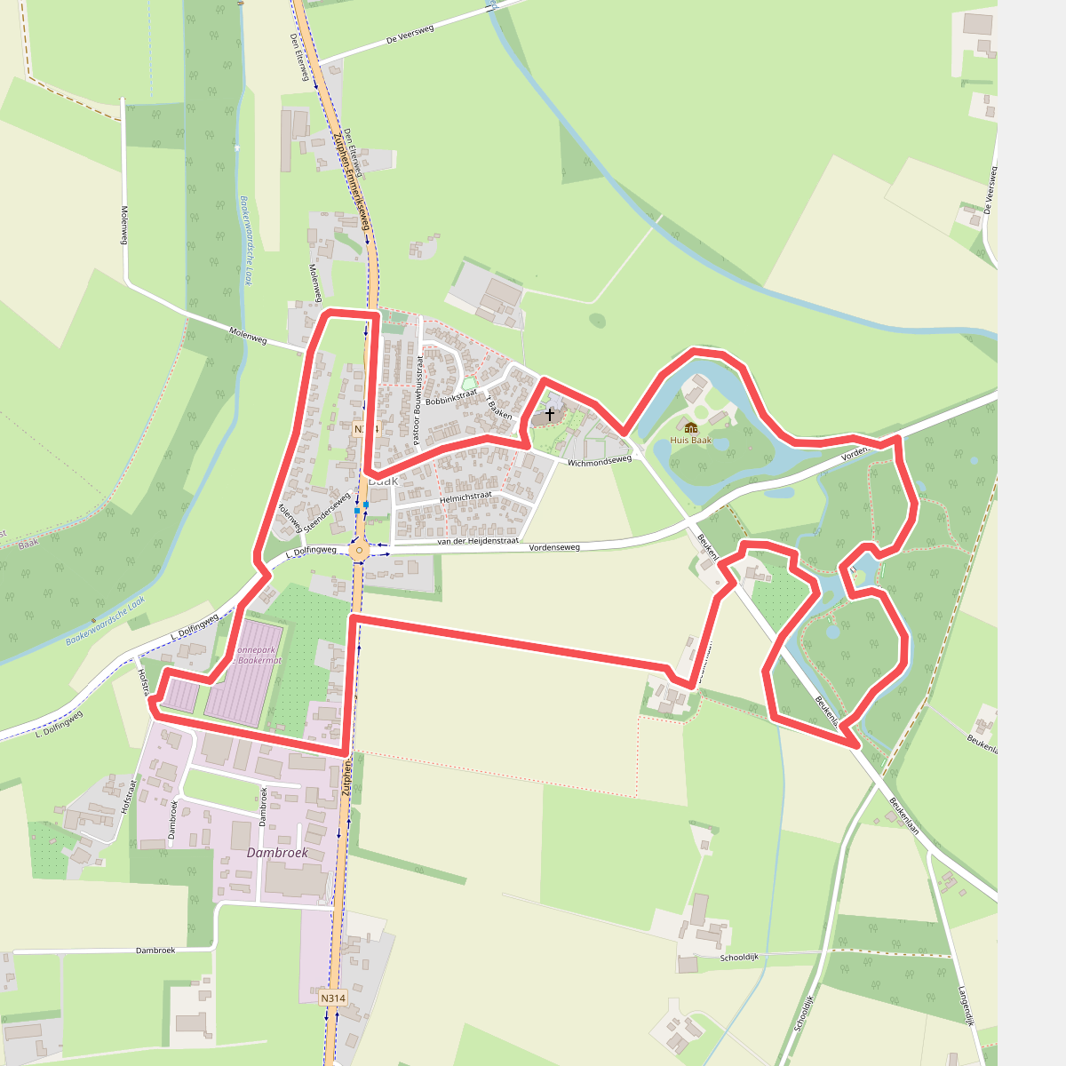 Helmich Route blauw