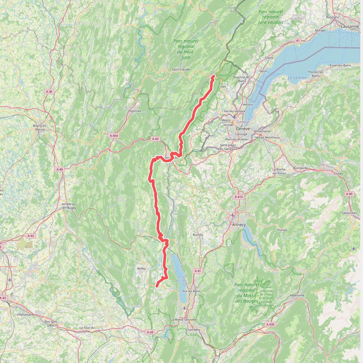 European long distance path E4 · La Vieille Faucille – Yenne