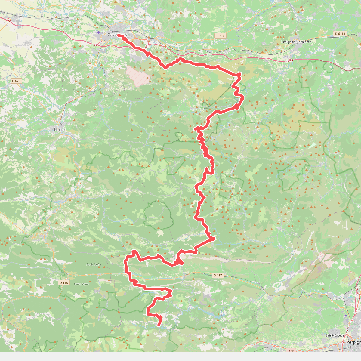 De la Manche aux Pyrénées 23, Carcassonne - Sournia