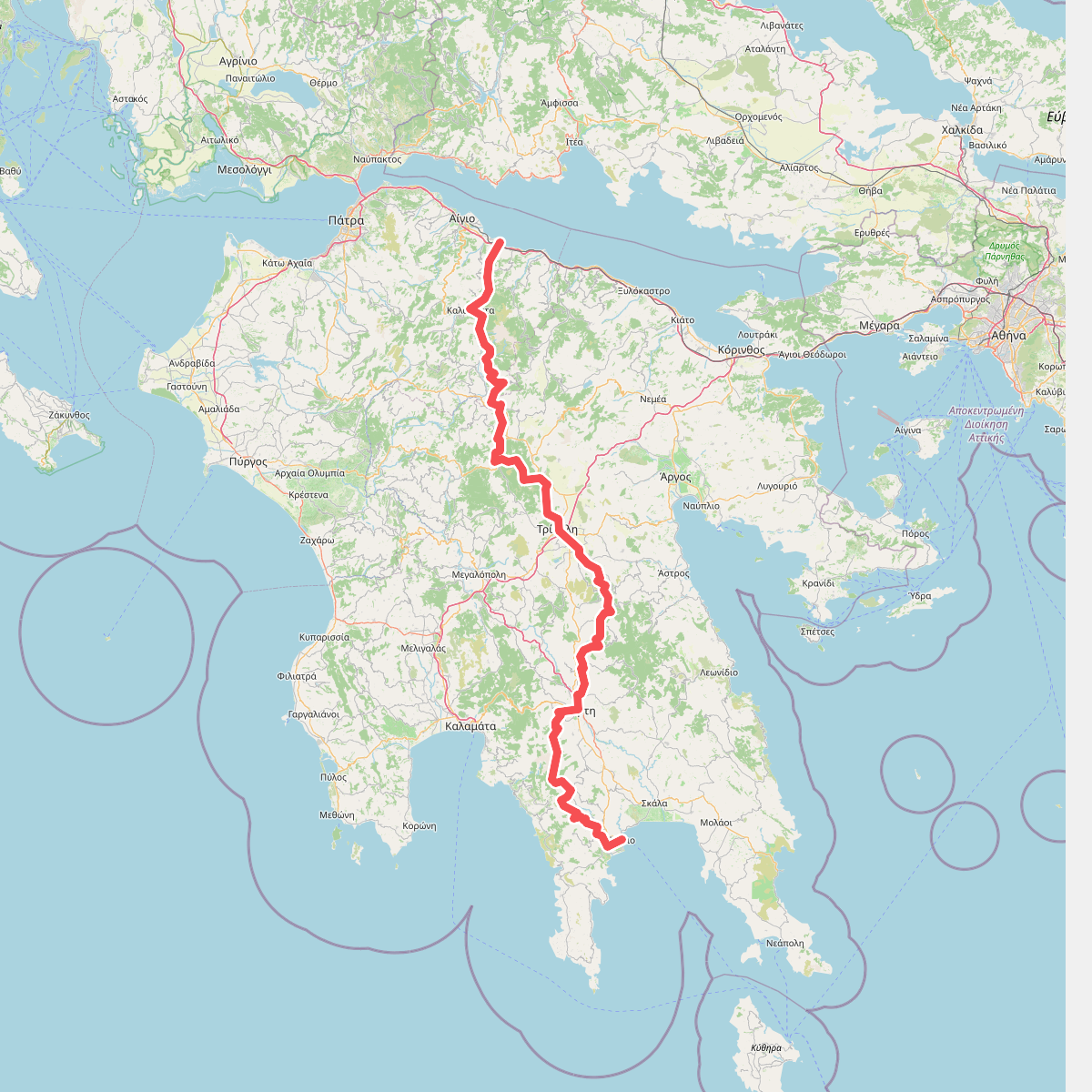European long distance path E4 - part Greece, Peloponnese