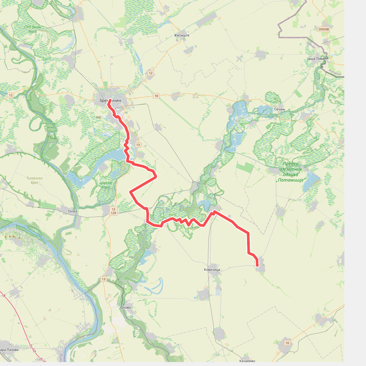 E4: Zrenjanin – Padina