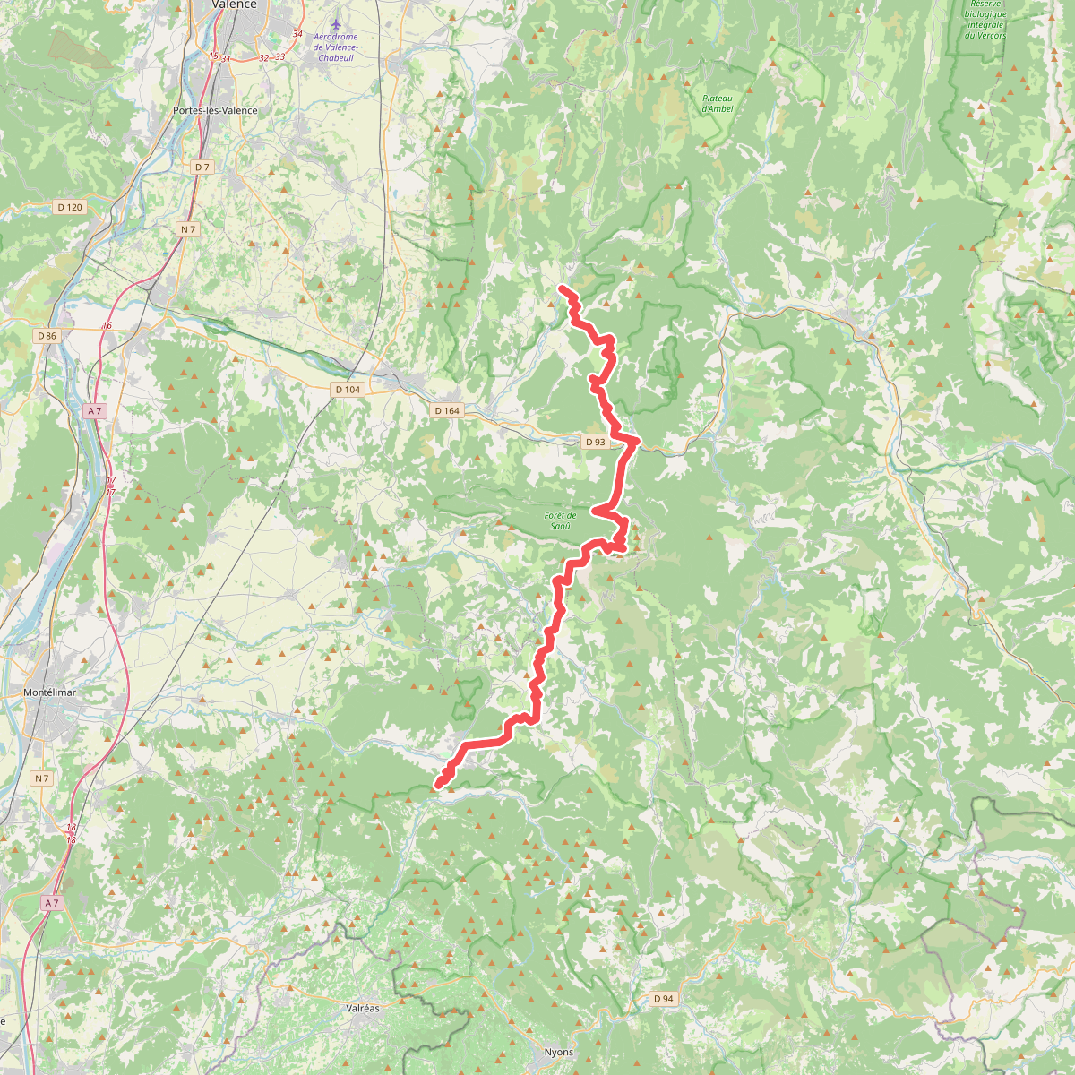 European long distance path E4 · Beaufort-sur-Gervanne – Col de Dieu-Grâce