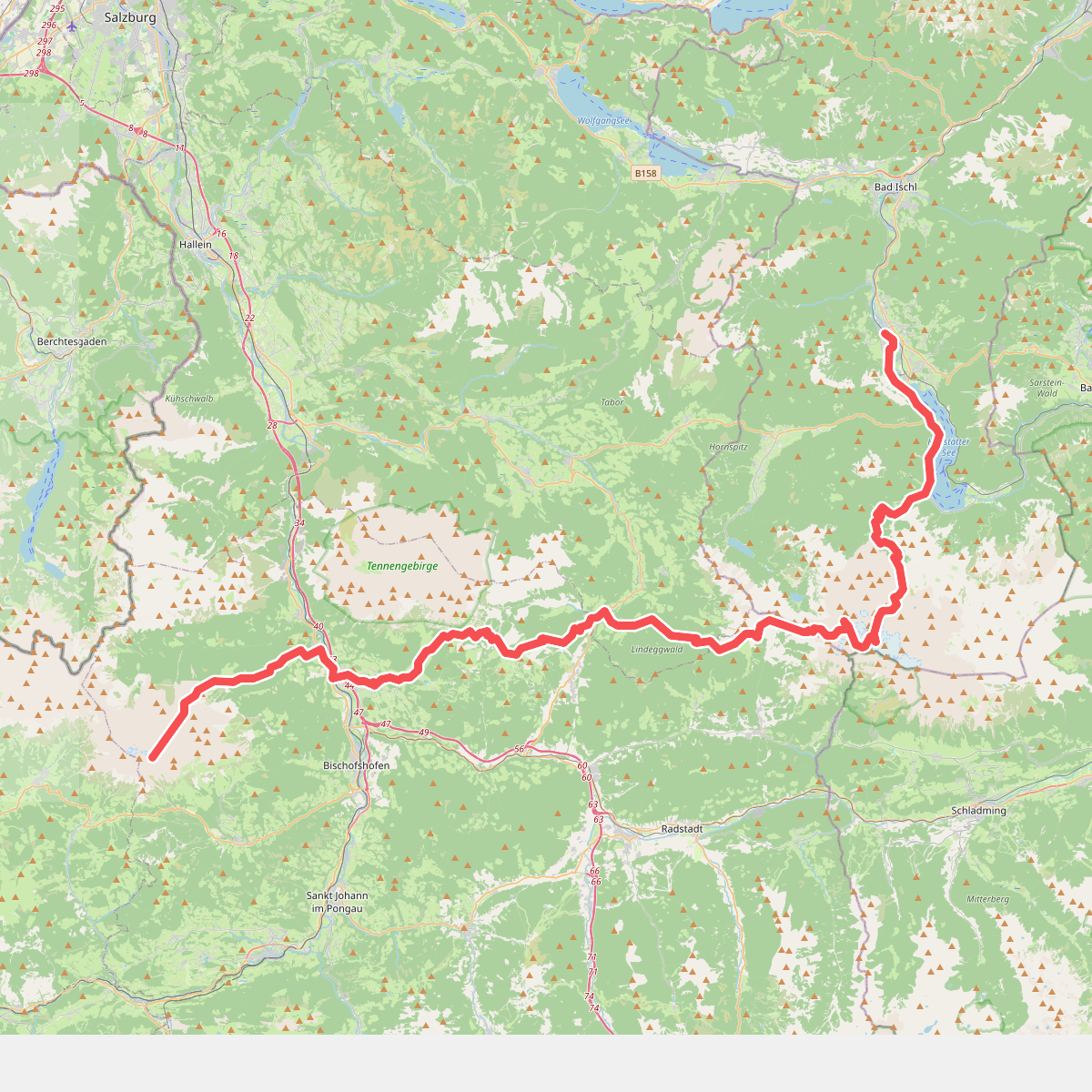 Europäischer Fernwanderweg E4 alpin (Steinberge - Bad Goisern)