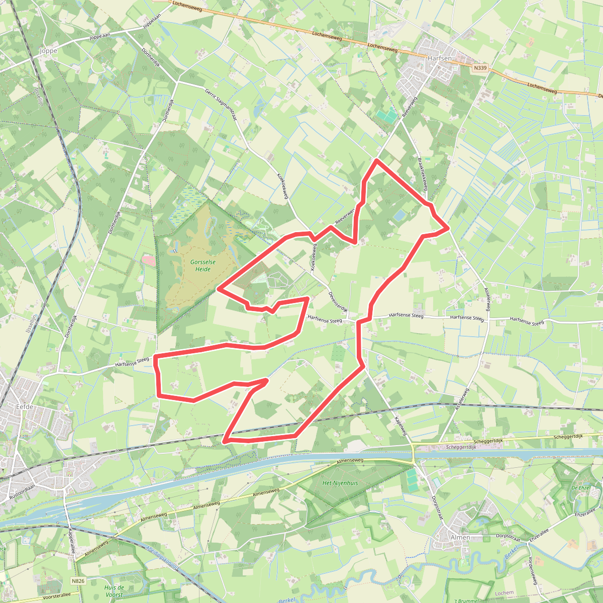 Harfsense Beekroute